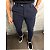 Calça Alfaiataria Skinny Azul Marinho Com Regulagem Lateral - Imagem 1