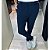 Calça Alfaiataria Skinny Azul Marinho Com Regulagem Lateral - Imagem 4