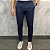 Calça Alfaiataria Slim Azul Marinho com Ajuste na Lateral Manual - Imagem 1