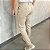 Calça Alfaiataria Slim Areia com Ajuste na Lateral Manual - Imagem 3