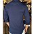 Camisa Slim Fit Azul Marinho Ultra Elástica - Imagem 3