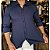 Camisa Slim Fit Azul Marinho Ultra Elástica - Imagem 2