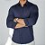 Camisa Slim Fit Azul Marinho Ultra Elástica - Imagem 2