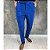 Calça Alfaiataria Slim Azul Royal Com Regulagem Lateral - Imagem 1