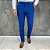 Calça Alfaiataria Slim Azul Royal Com Regulagem Lateral - Imagem 1
