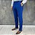 Calça Alfaiataria Slim Azul Royal Com Regulagem Lateral - Imagem 3