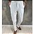 Calça Alfaiataria Slim Off White Com Regulagem Lateral - Imagem 1