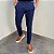 Calça Alfaiataria Slim Viena Azul Marinho Com Ajuste Lateral - Imagem 2
