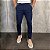 Calça Alfaiataria Slim Viena Azul Marinho Com Regulagem Lateral - Imagem 1