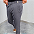 Calça Alfaiataria Slim Viena Chumbo Com Regulagem Lateral - Imagem 3