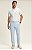 Calça Alfaiataria Atenas Slim Azul Claro BB Com Regulagem Lateral - Imagem 5