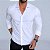 Camisa Slim Fit Tecnologica Branca Manga Longa Fibra De Bambu - Imagem 1