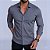 Camisa Slim Fit Tecnologica Chumbo Manga Longa Modal - Imagem 1