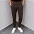 Calça Alfaiataria Slim Viena Marrom Café Com Regulagem Lateral - Imagem 1