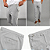 Calça Alfaiataria Slim Viena Cinza Com Regulagem Lateral - Imagem 3