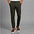 Calça Alfaiataria Slim Viena Verde Militar Com Regulagem Lateral - Imagem 1
