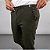 Calça Alfaiataria Slim Viena Verde Militar Com Regulagem Lateral - Imagem 2