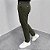 Calça Alfaiataria Slim Viena Verde Militar Com Regulagem Lateral - Imagem 4