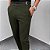 Calça Alfaiataria Slim Viena Verde Militar Com Regulagem Lateral - Imagem 1