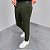 Calça Alfaiataria Slim Viena Verde Militar Com Regulagem Lateral - Imagem 2