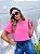 CROPPED SABRINI ROSA NEON - Imagem 1