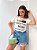 T-SHIRT YASMIN COM APLIQUE DE BOCA OFF WHITE - Imagem 3