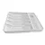 Porta talher 4 Divisórias Rattan branco - Imagem 3