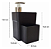 Dispenser Elegante para Pia 3 Em 1 Preto Micromax - Imagem 2