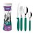 Faqueiro Inox Tramontina Ipanema 24pcs Verde - Imagem 1