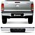 Parachoque Traseiro Hilux Pick-up 2005 / 2015 - Cromado com Suporte - Imagem 1