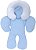 Apoio De Corpo Reversível Azul Bebê Zip Toys - Imagem 1