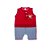 Banho de Sol Curto Bebê Otolina Tigre Vermelho c/ Jeans - Imagem 1