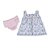Conjunto de Bebê Menina Otolina Vestido C/ Calcinha Folhas Rosa - Imagem 2