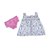 Conjunto de Bebê Menina Otolina Vestido C/ Calcinha Folhas Pink - Imagem 2