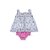 Conjunto de Bebê Menina Otolina Vestido C/ Calcinha Folhas Pink - Imagem 1