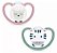 Kit 2 Chupetas Nuk Space Girl 6+ Meses Animaizinhos - Imagem 2