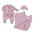Saída Maternidade Plush Menina Otolina My Baby - Imagem 2