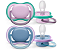 Chupeta Dupla Ultra Air Azul e Rosa 6-18M Avent - Imagem 1
