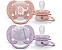 Chupeta Dupla Ultra Soft Decorada 0-6 MPhilips Avent - Imagem 1