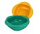 Kit 2 tigelas Silicone Marcus & Marcus Verde e Amarelo - Imagem 1