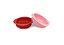 Kit 2 tigelas Silicone Marcus & Marcus Rosa e Vermelho - Imagem 2