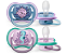 Chupeta Dupla Ultra Air Animais Azul e Rosa 6-18M Avent - Imagem 1