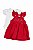 Conjunto Vestido Luxo Vermelho Presente de Anjo - Imagem 1