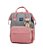 Mochila Maternidade Impermeável BH Travel Cinza com Rosa - Imagem 1