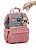 Mochila Maternidade Impermeável BH Travel Cinza com Rosa - Imagem 6