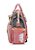 Mochila Maternidade Impermeável BH Travel Cinza com Rosa - Imagem 5