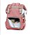 Mochila Maternidade Impermeável BH Travel Cinza com Rosa - Imagem 3
