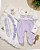 Kit Saída Maternidade Luxo Pipoquinhas Baby Lílas - Imagem 1