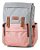 Bolsa Maternidade Multifuncional Impermeável Rosa e Cinza BH - Imagem 1