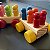 Mini Trem de Madeira Com Pinos - Brinquedos Educativos - Imagem 3